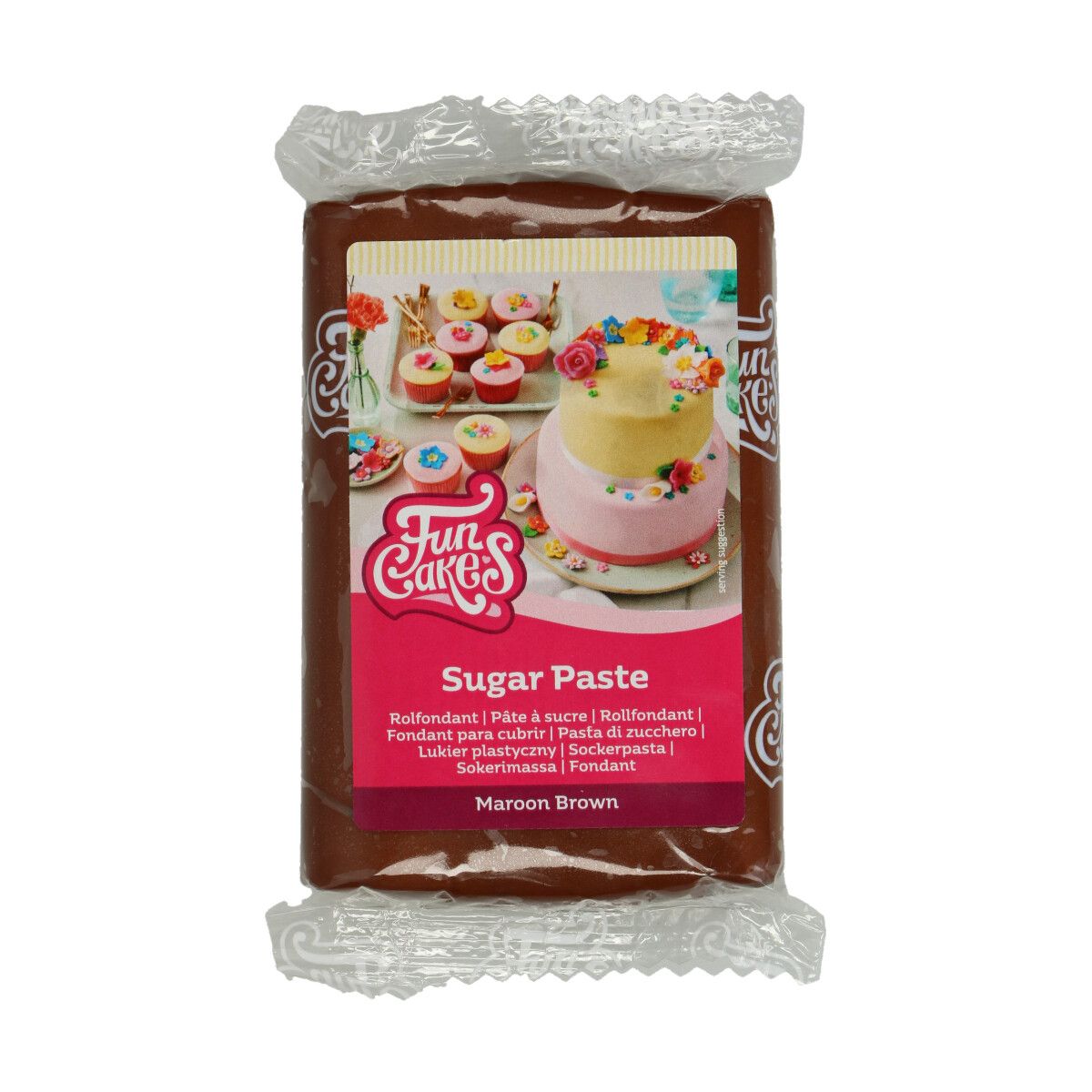 FunCakes Sockerpasta 250g - Maroon Brown