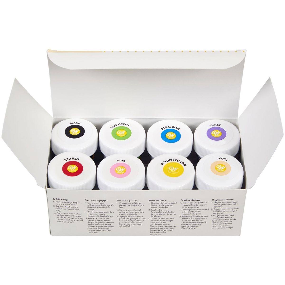 Wilton Pastafärger - 8 pack
