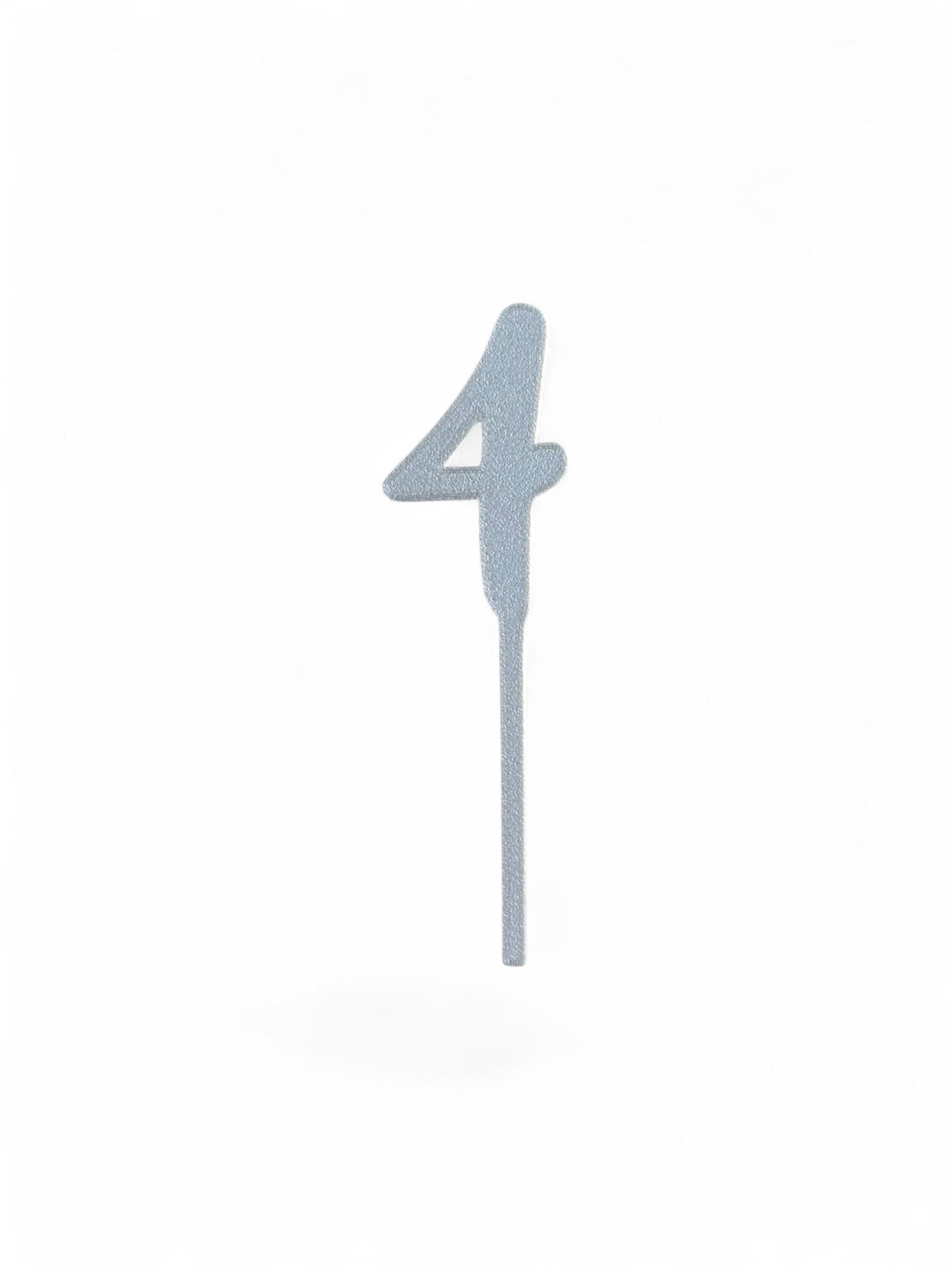 Cake Topper Siffra - 4 Guld/Silver
