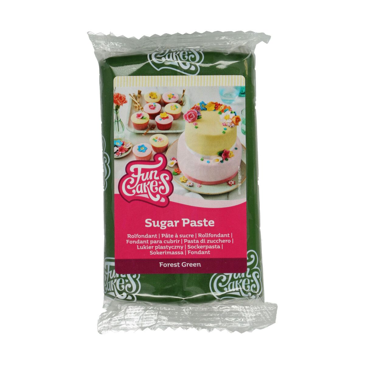 FunCakes Sockerpasta 250g - Forest Green
