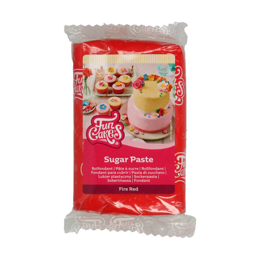 FunCakes Sockerpasta 250g - Fire Red