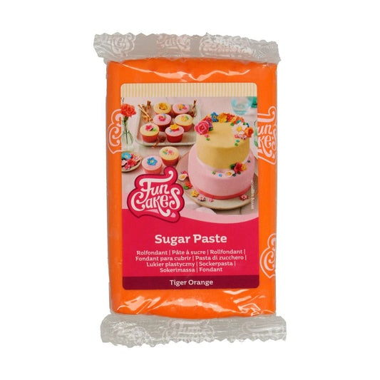 FunCakes Sockerpasta 250g - Tiger Orange