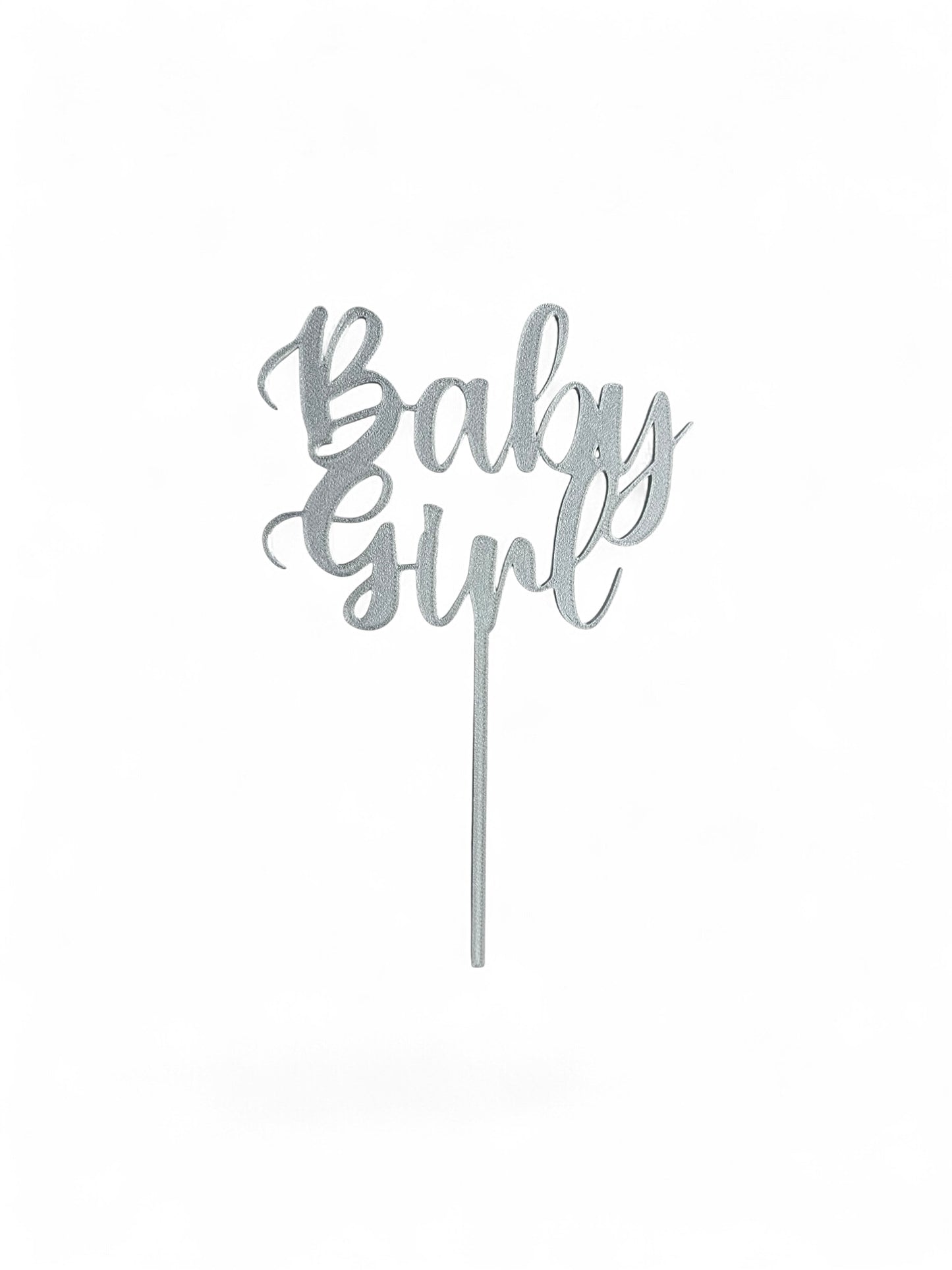 Cake Topper Baby Girl - Guld/Silver