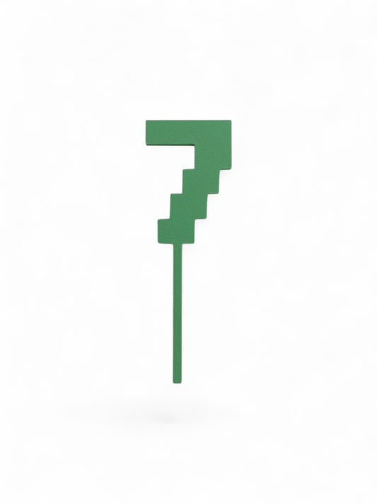 Cake Topper Minecraft Siffra - 7