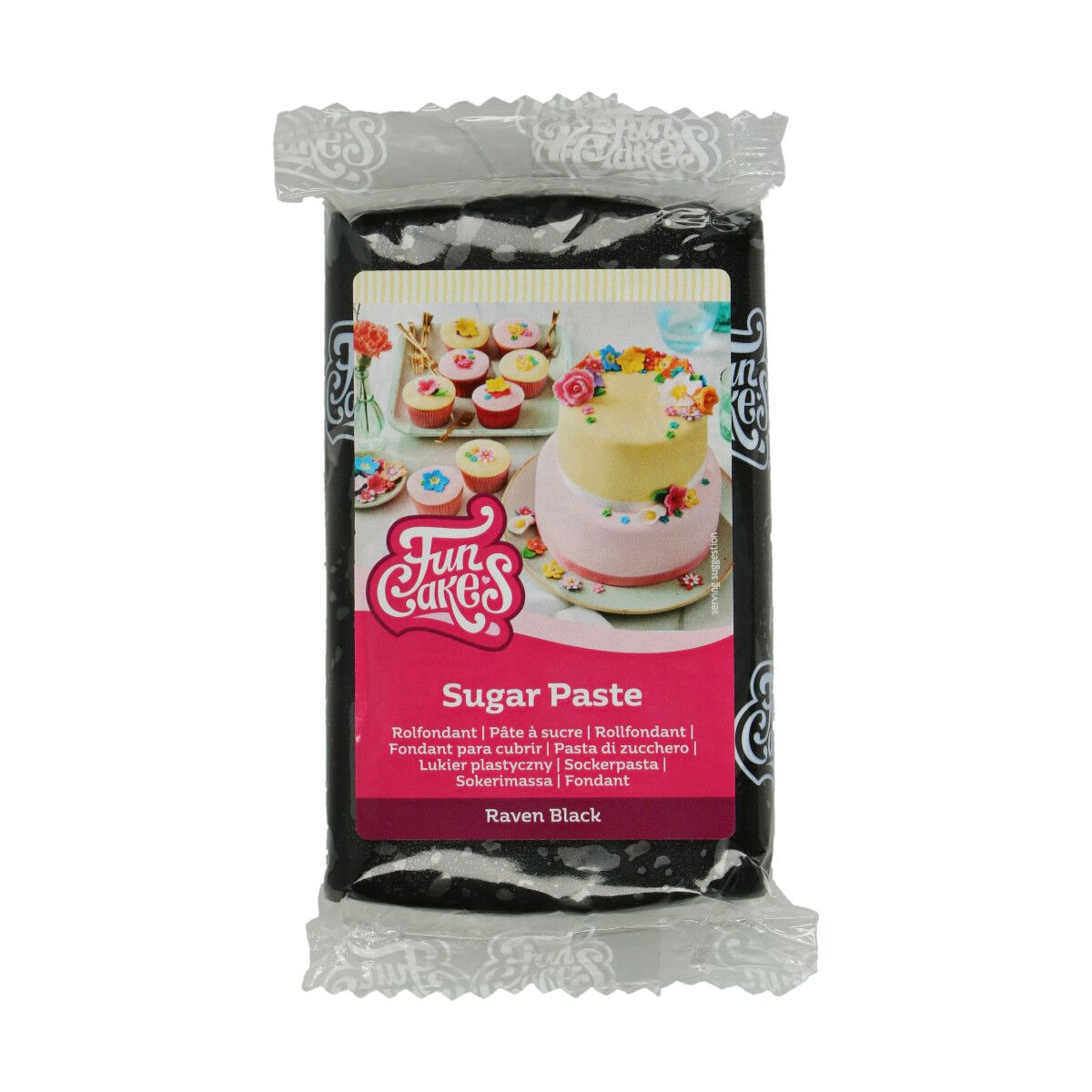 FunCakes Sockerpasta 250g - Raven Black