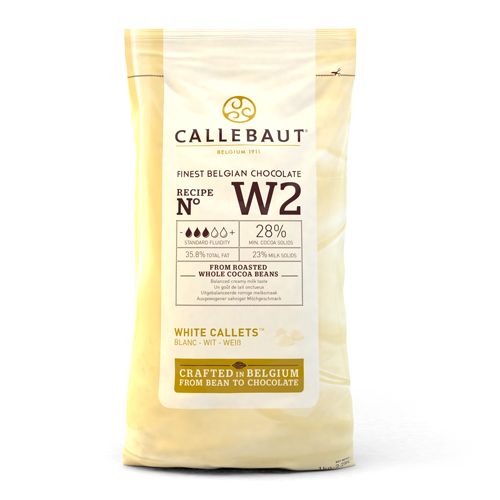 Callebaut Choklad Kappar - Vit 1kg
