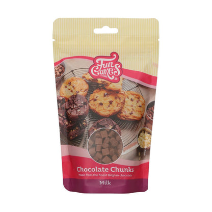 FunCakes Chocolate Chunks - Mjölkchoklad 350g