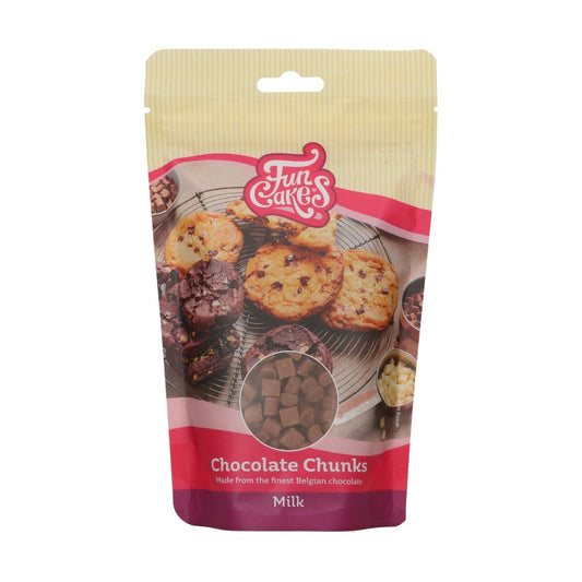 FunCakes Chocolate Chunks - Mjölkchoklad 350g