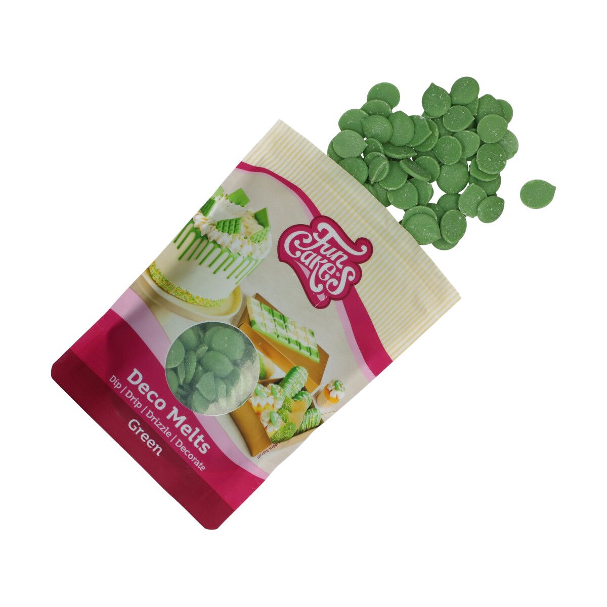 Funcakes Deco Melt 250g - Green