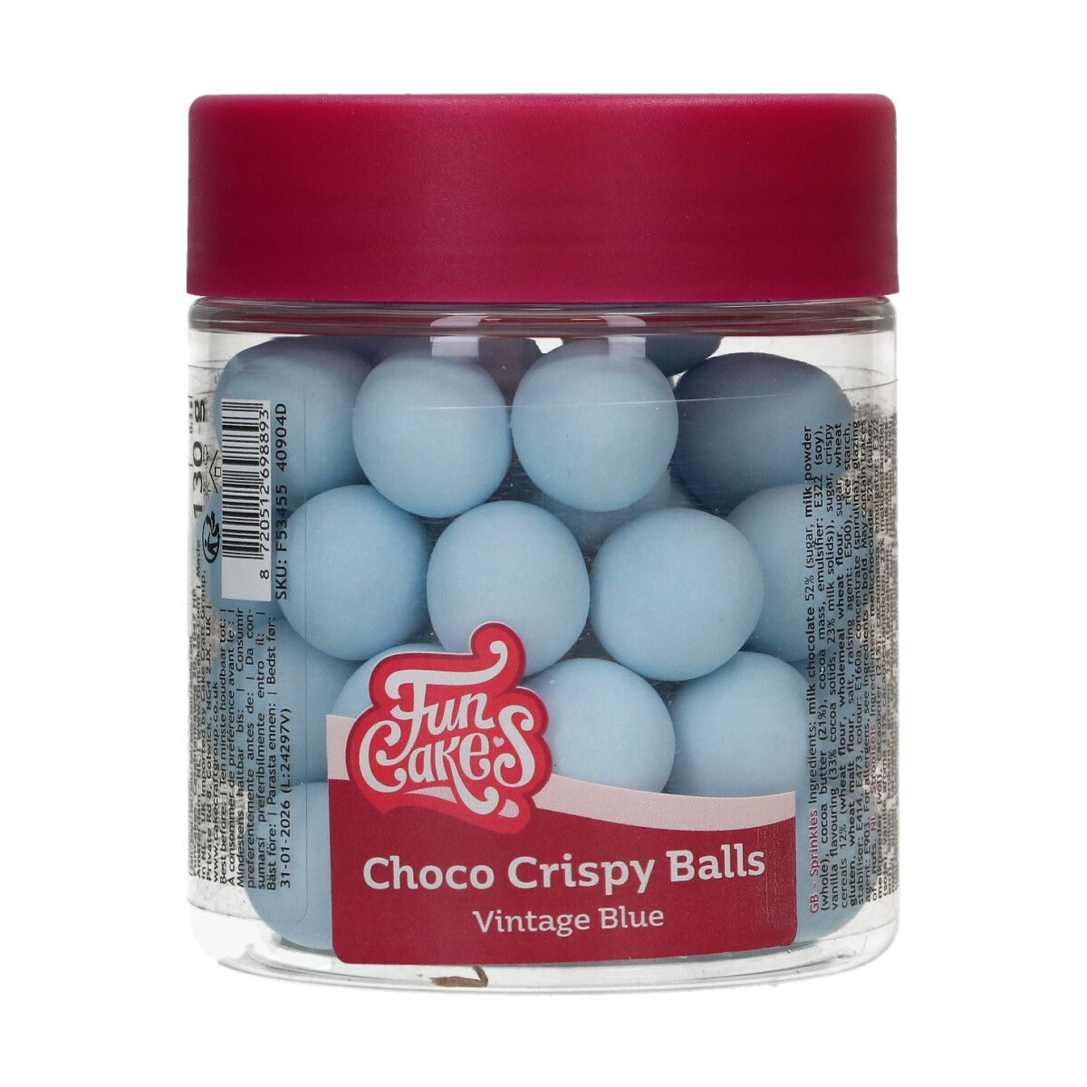 FunCakes Choklad Krisp - Matt Blue