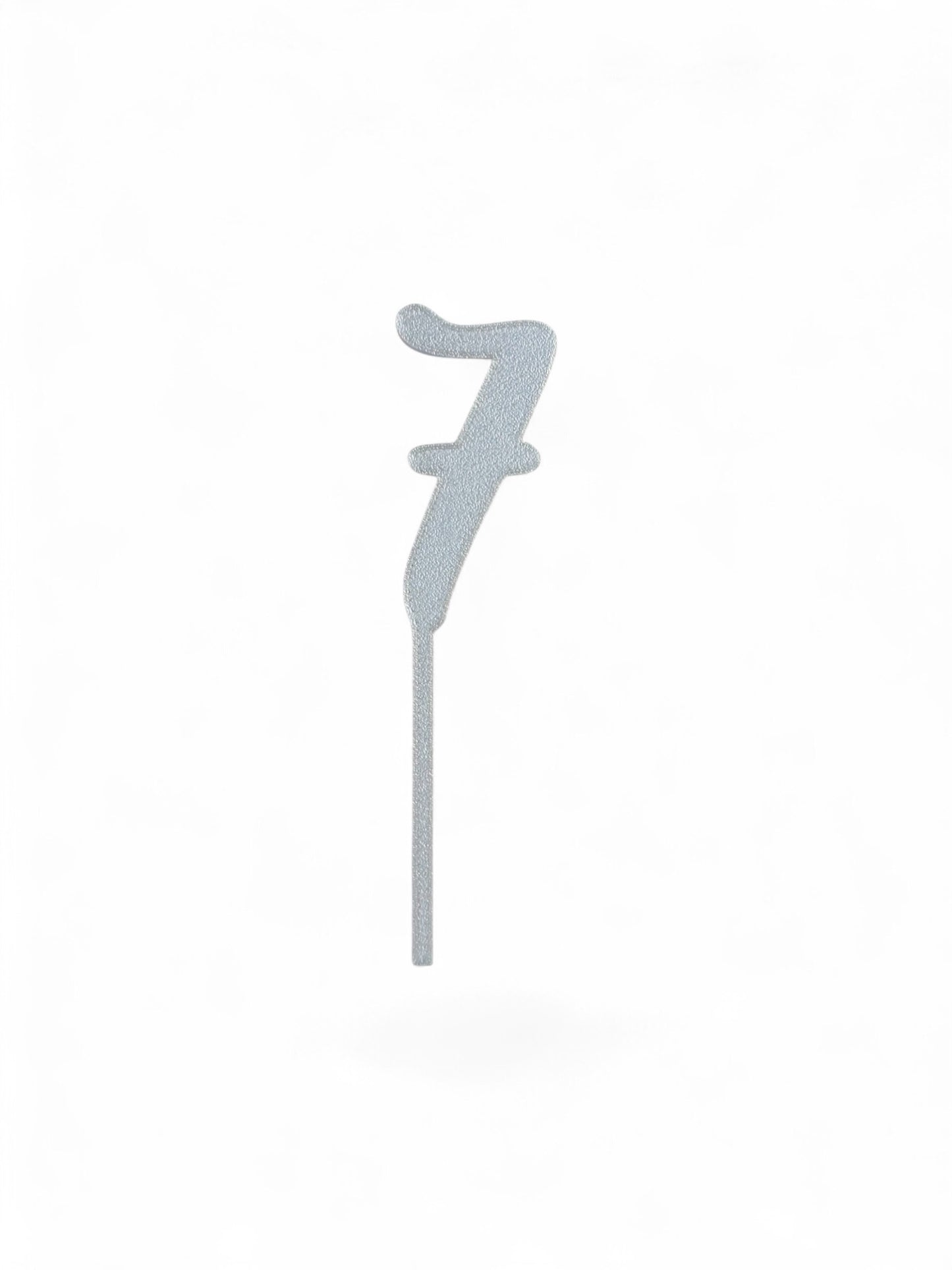 Cake Topper Siffra - 7 Guld/Silver