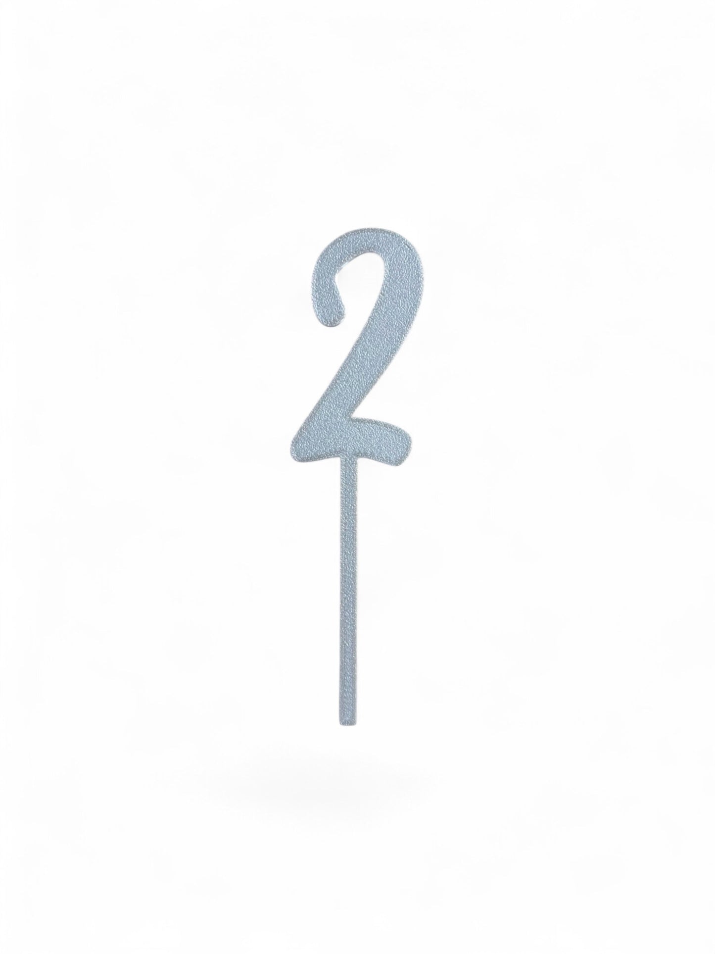 Cake Topper Siffra - 2 Guld/Silver