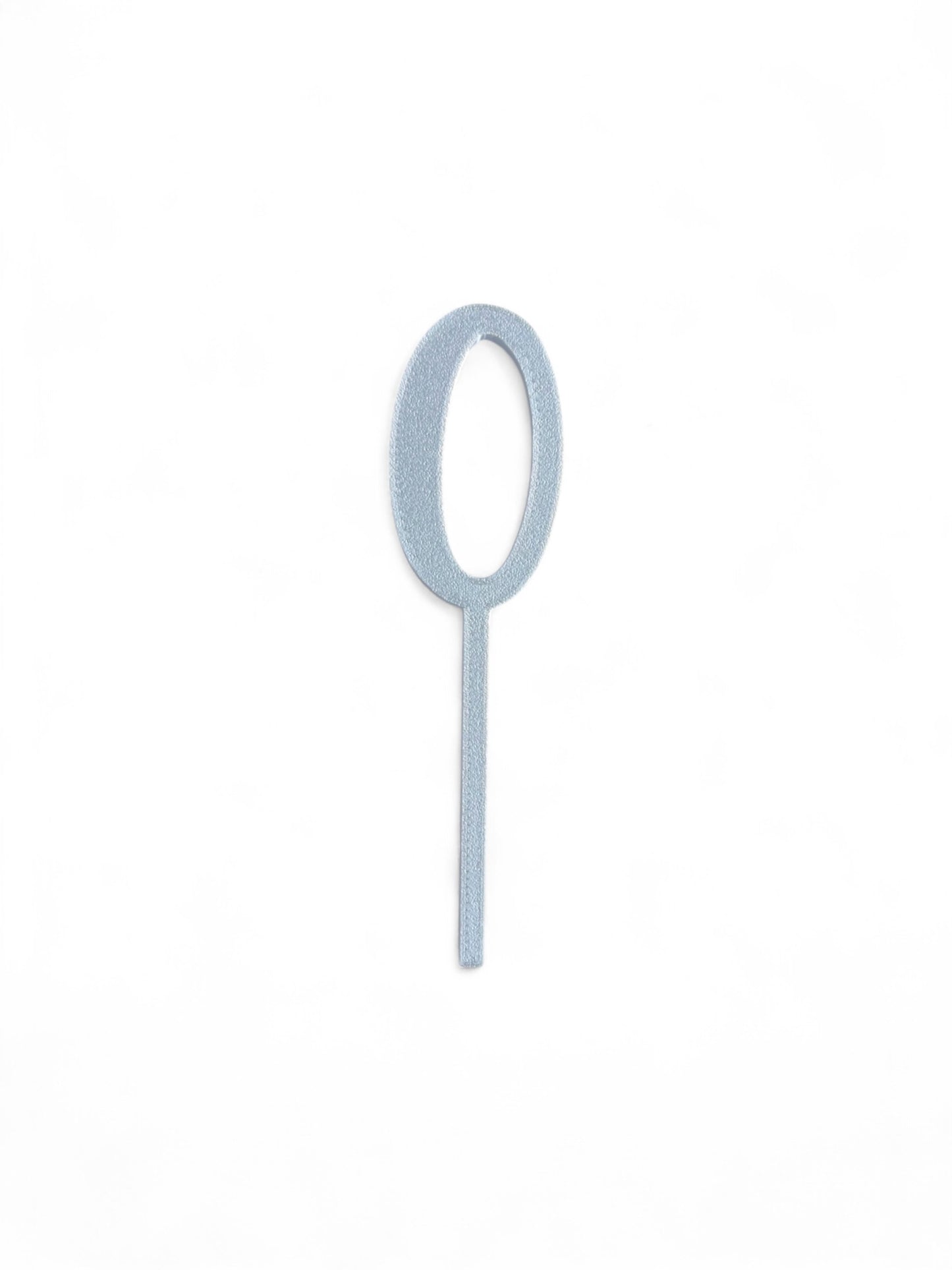 Cake Topper Siffra - 0 Guld/Silver